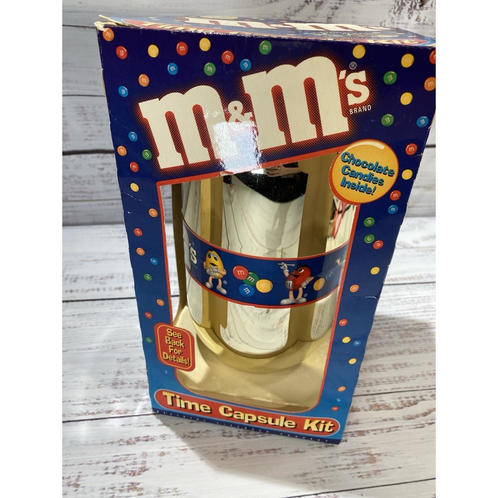 Vintage 2000 M&M's Time Capsule Kit The New Millennium ~11" Tall NEW